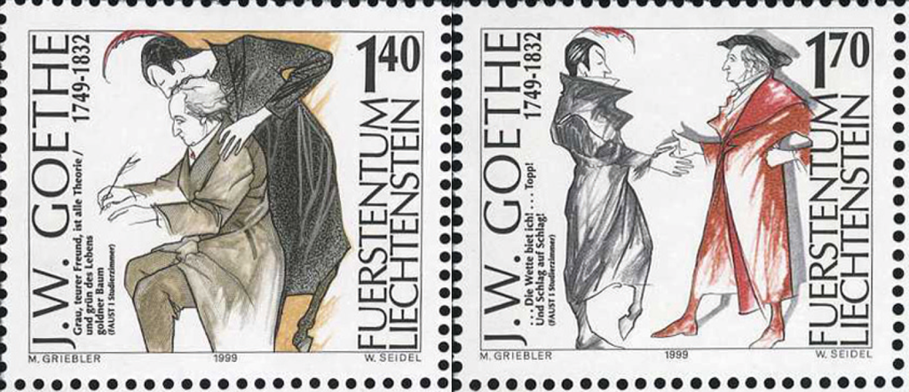 1999, 250. Geburtstag von J.W.Goethe