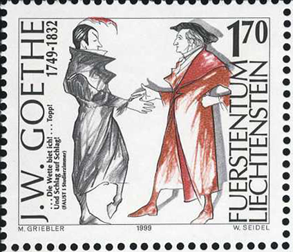 1999, 250. Geburtstag von J.W.Goethe