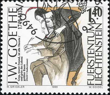 1999, 250. Geburtstag von J.W.Goethe