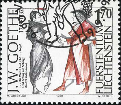 1999, 250. Geburtstag von J.W.Goethe