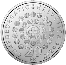 2024, 20 Fr. Gedenkmünze &quot;Die Schweiz&quot;