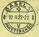 1922, Schnapszahlbeleg- Buntfrankatur