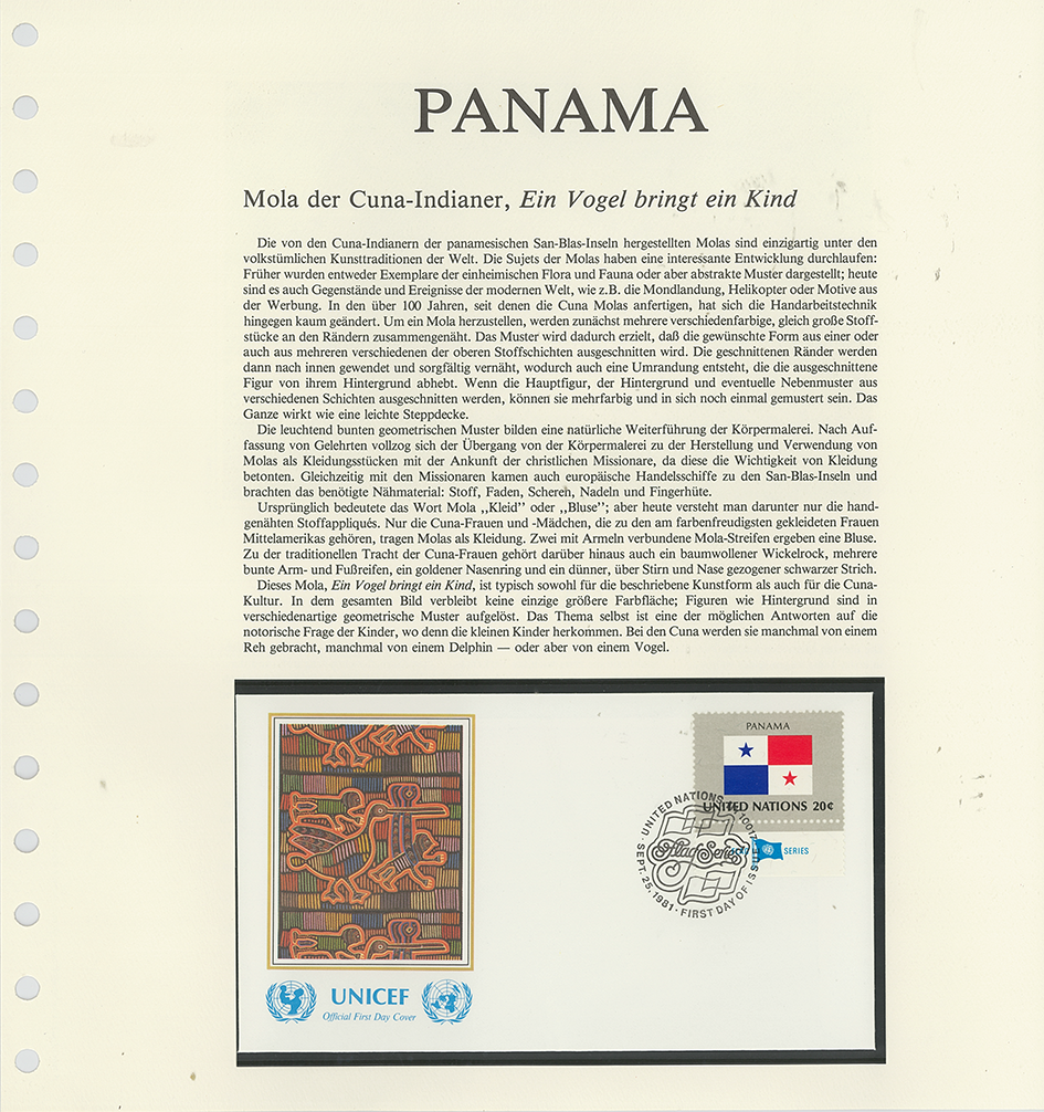1981-1987, UNICEF-Flaggen der Nationen-Sonderedition