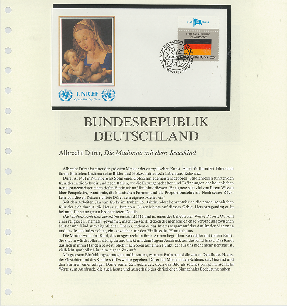 1981-1987, UNICEF-Flaggen der Nationen-Sonderedition
