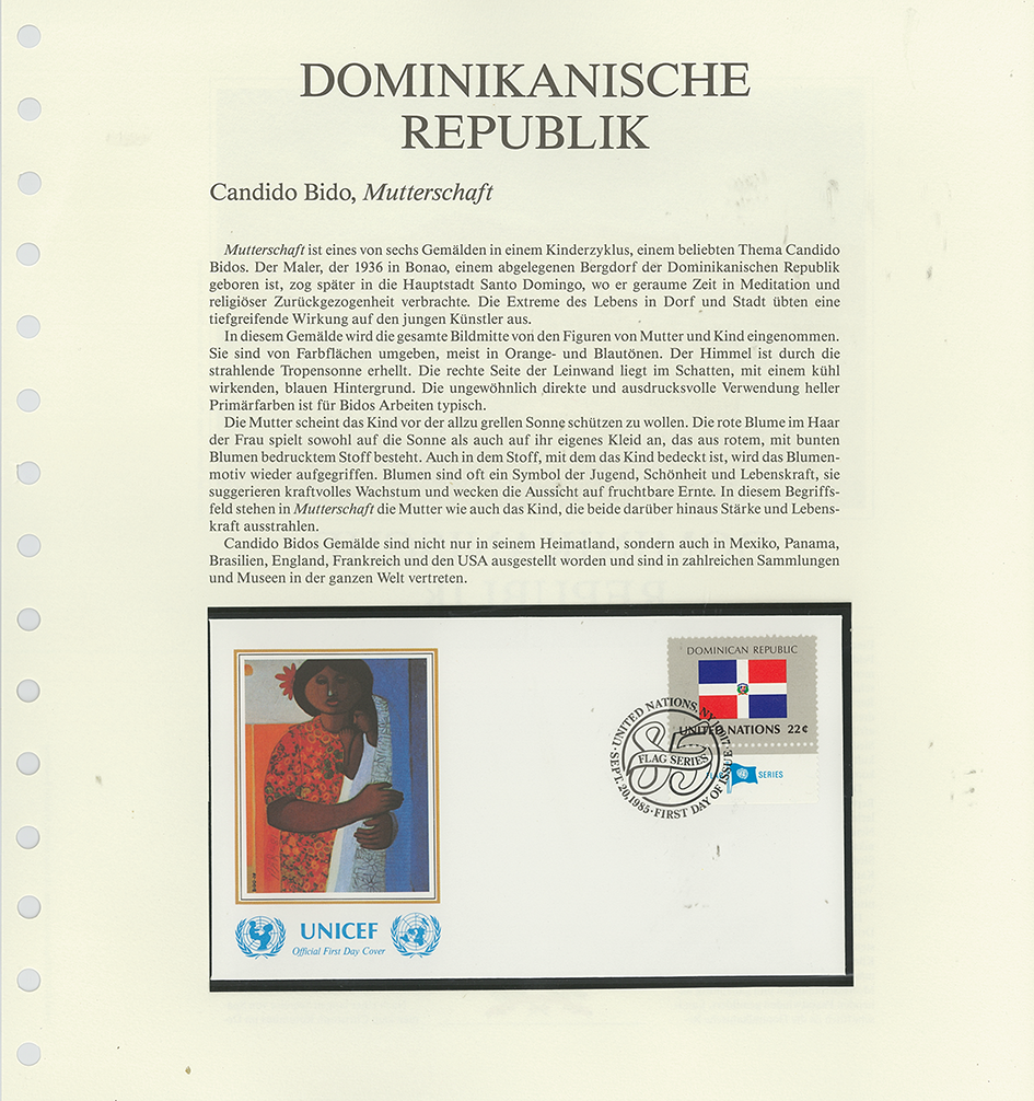 1981-1987, UNICEF-Flaggen der Nationen-Sonderedition