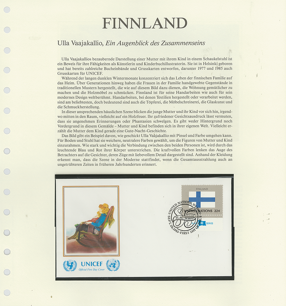 1981-1987, UNICEF-Flaggen der Nationen-Sonderedition
