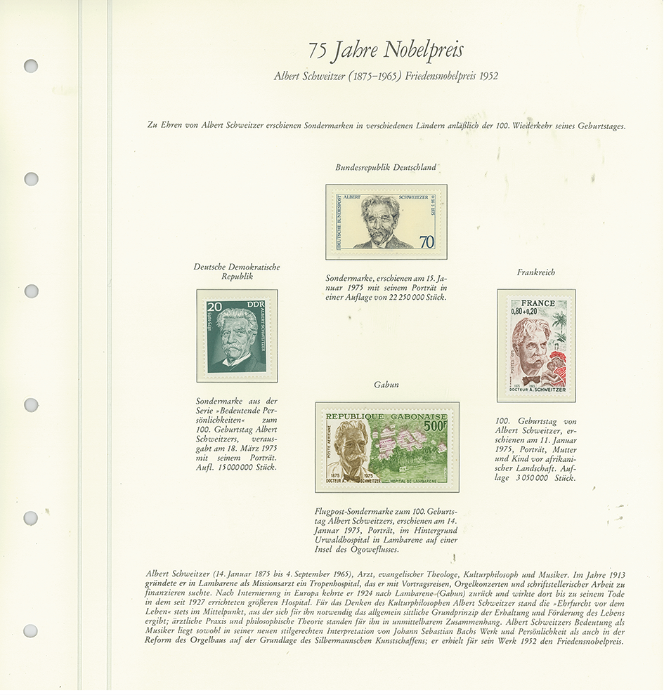 75 Jahre NOBELPREIS-Sonderedition