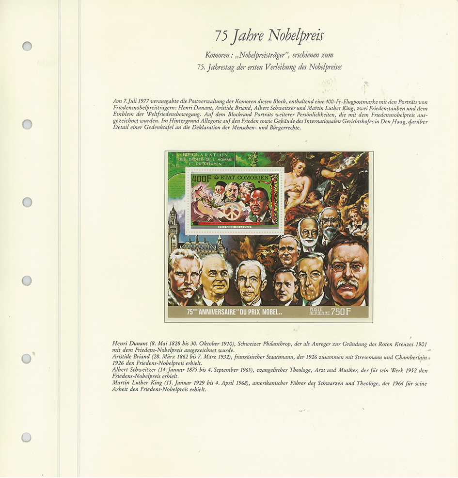 75 Jahre NOBELPREIS-Sonderedition