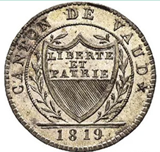 1819, 1 Batzen Waadt