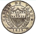 1819, 1 Batzen Waadt