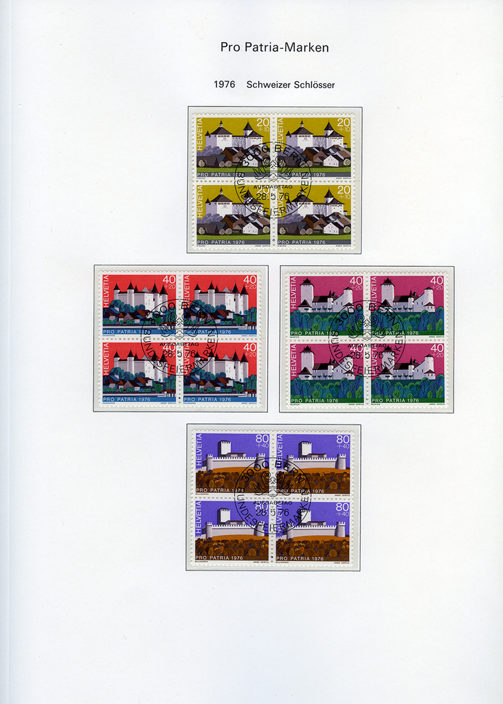 1960-2005, Pro Patria Viererblocks
