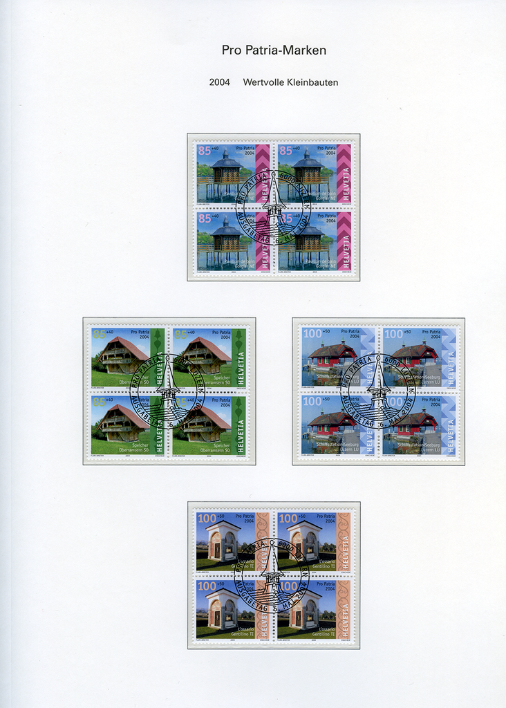 1960-2005, Pro Patria Viererblocks