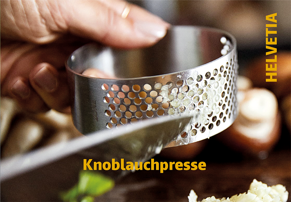 2024, Schweizer Erfindungen - Knoblauchpresse