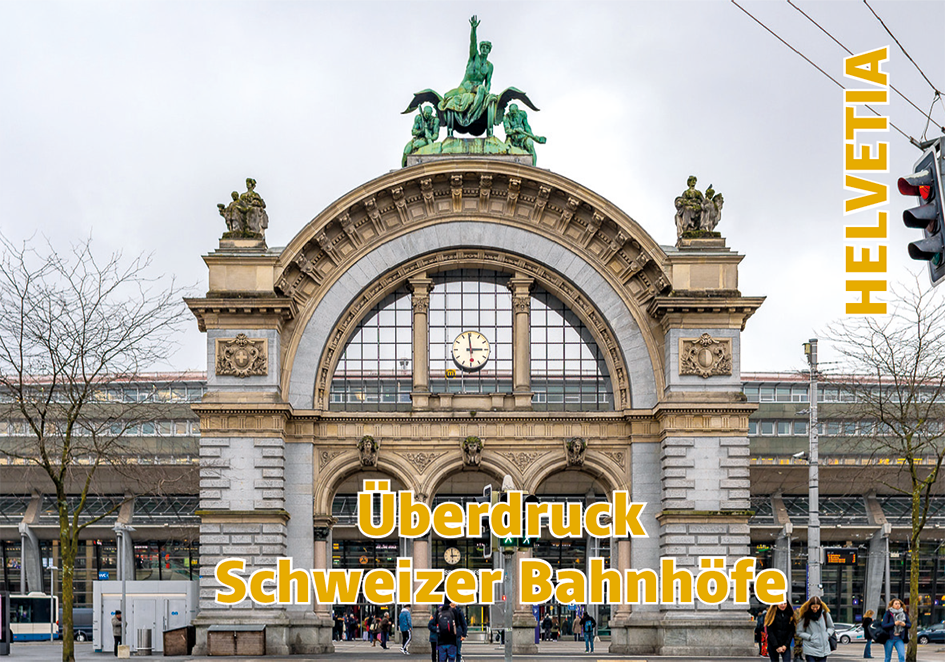 2024, Überdruck Schweizer Bahnhöfe