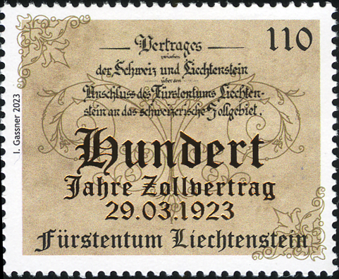2023, 100 Jahre Zollvertrag