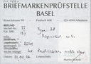Type 38, Rötelentwertung, farbenfrisch, allseitig breiter Schnitt, Schnittlinien auf zwei Seiten vorhanden