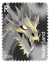 2024, Crypto Stamp &quot;Drache schwarz&quot;, Niederlande