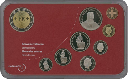 2000, Offizieller Münzsatz