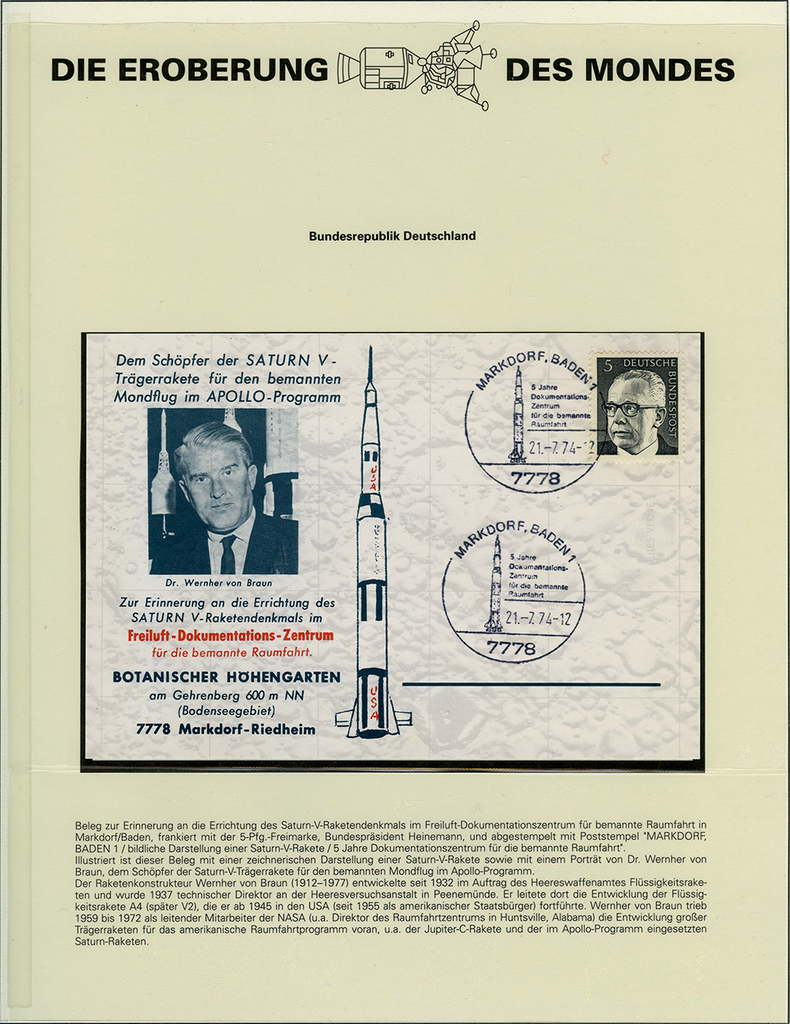 1942-1969, Eroberung der Mondes, Spezial-Dokumentation