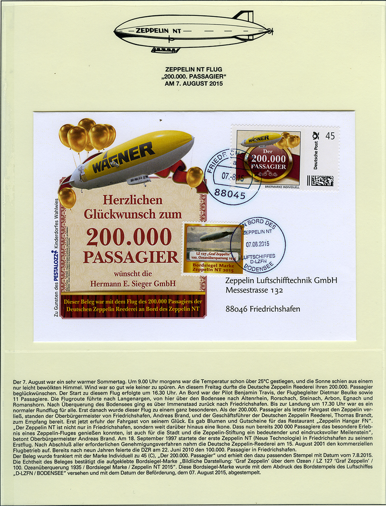 1938-2020, Zeppelin, Spezial-Dokumentation