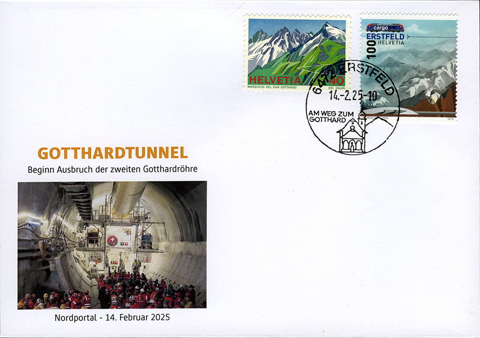 2025, Gotthardtunnel-Set, Beginn Ausbruch zweite Röhre