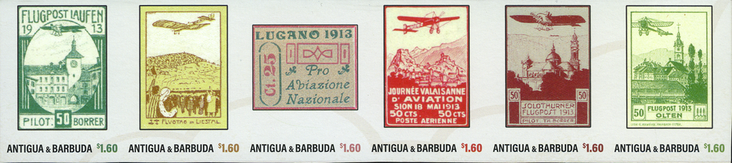 2024, WORLD HISTORY OF AVIATION, Switzerland UNGEZÄHNT