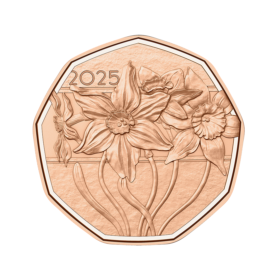 2025, 5 Euro Narzissen, Österreich