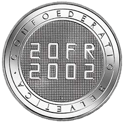 2002, 20 Fr. Gedenkmünze &quot;Expo.02&quot;