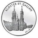 2002, 20 Fr. Gedenkmünze &quot;Kloster St.Gallen&quot;