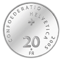 2005, 20 Fr. Gedenkmünze &quot;100 Jahre Autosalon Genf&quot;