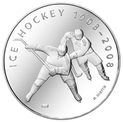 2008, 20 Fr. Gedenkmünze &quot;100 Jahre Eishockey&quot;