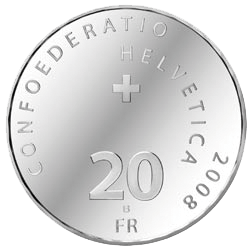 2008, 20 Fr. Gedenkmünze &quot;100 Jahre Eishockey&quot;