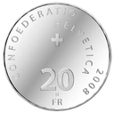 2008, 20 Fr. Gedenkmünze &quot;100 Jahre Eishockey&quot;