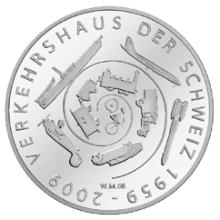 2009, 20 Fr. Gedenkmünze &quot;50 Jahre Verkehrshaus der Schweiz&quot;