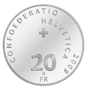 2009, 20 Fr. Gedenkmünze &quot;50 Jahre Verkehrshaus der Schweiz&quot;