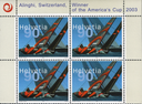 90 Rp. Alinghi - Switzerland, Abart:"Markanter Putzer"