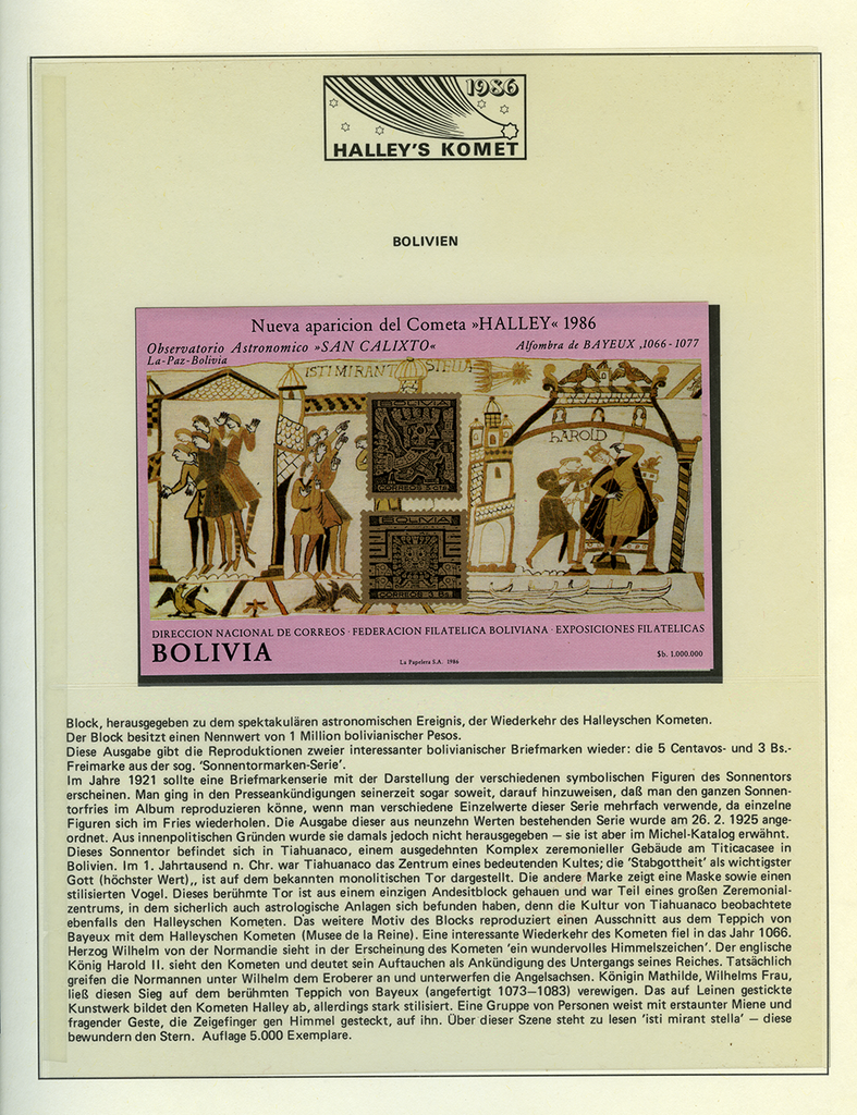 1985-1986, Wiederkehr des Halleyschen Kometen, Spezial-Dokumentation