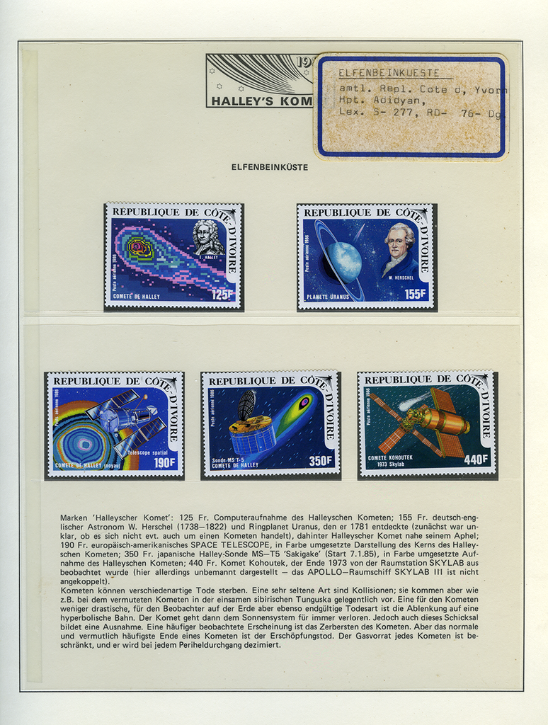 1985-1986, Wiederkehr des Halleyschen Kometen, Spezial-Dokumentation
