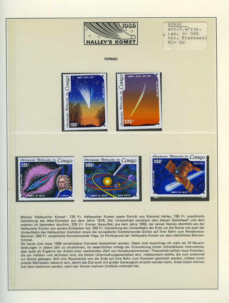 1985-1986, Wiederkehr des Halleyschen Kometen, Spezial-Dokumentation
