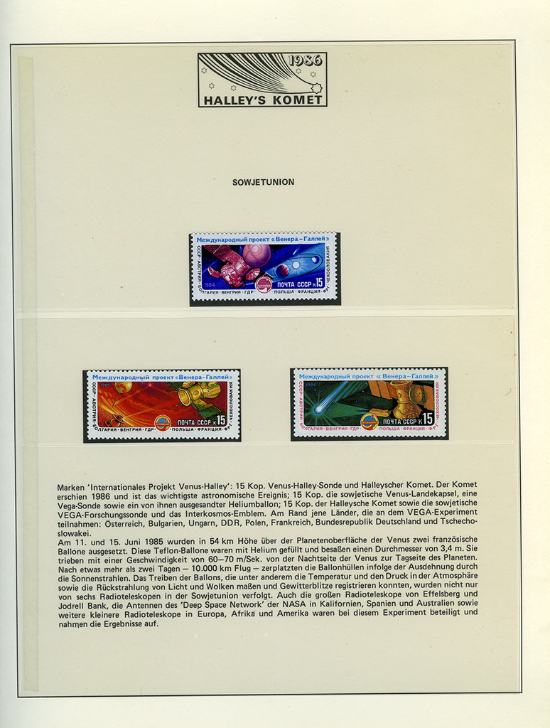 1985-1986, Wiederkehr des Halleyschen Kometen, Spezial-Dokumentation