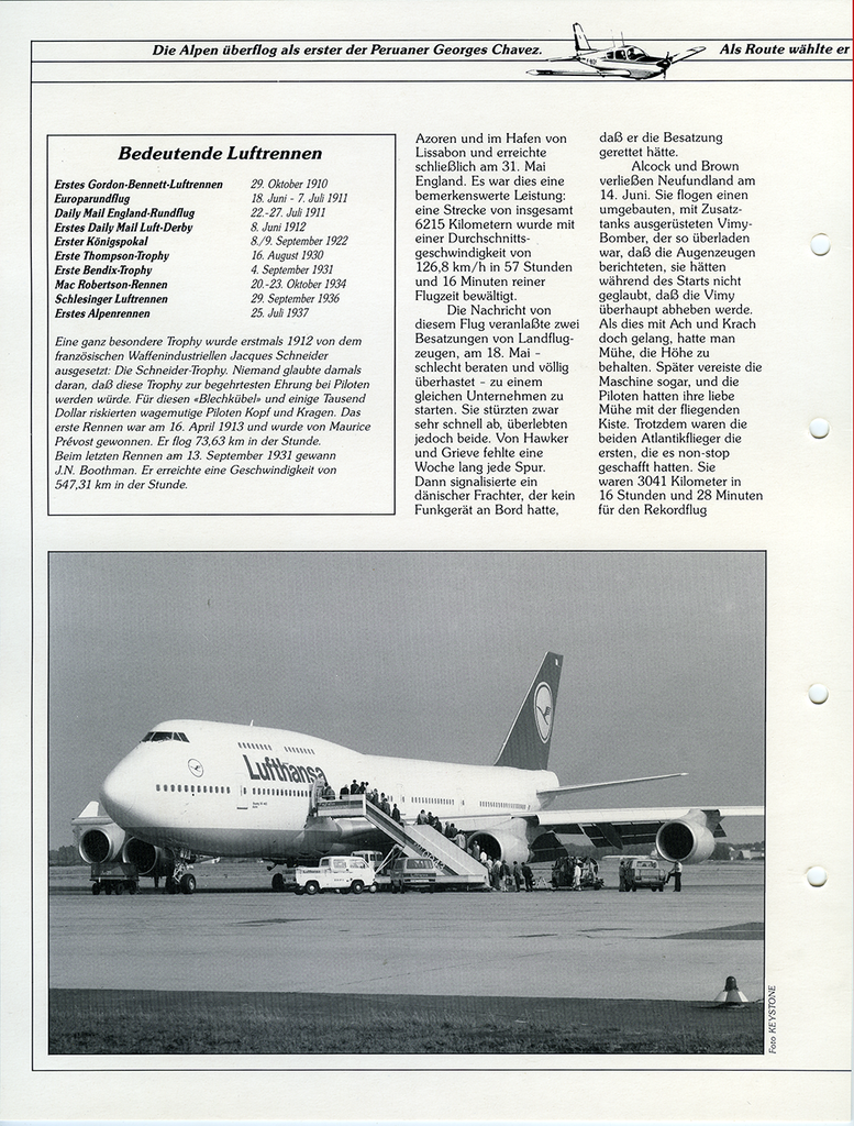 Die Geschichte der Luftfahrt-Spezial-Sammlung
