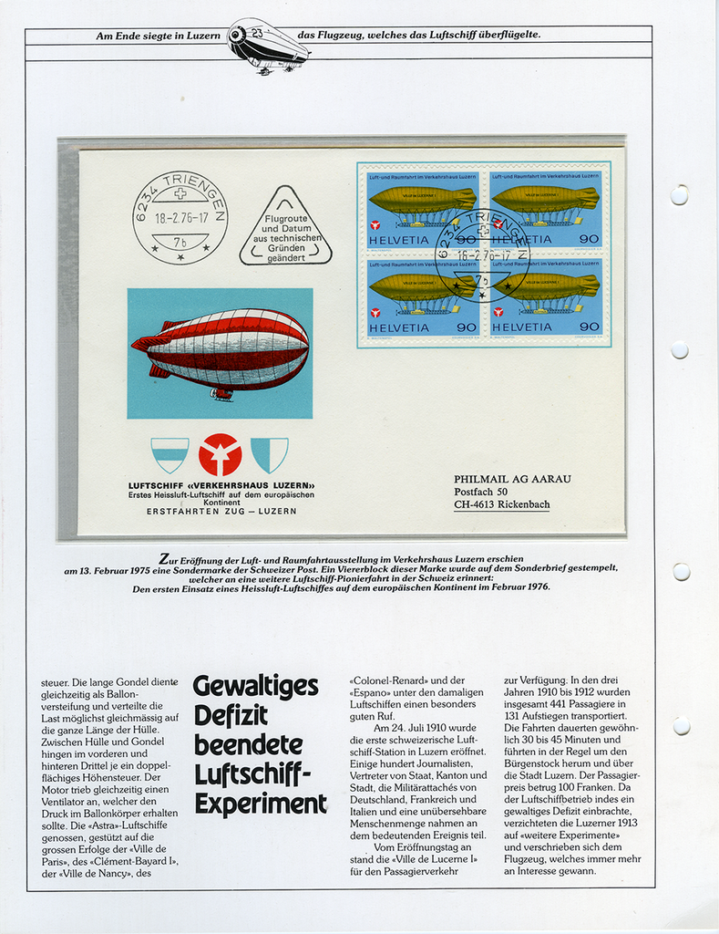 Die Geschichte der Luftfahrt-Spezial-Sammlung