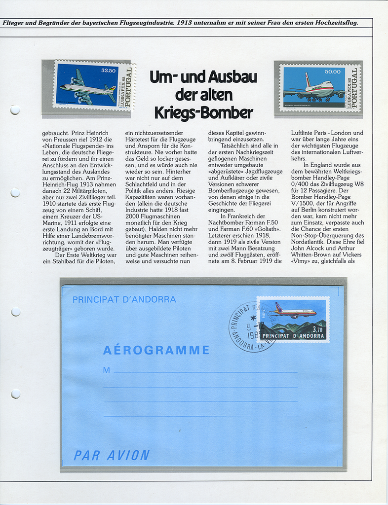 Die Geschichte der Luftfahrt-Spezial-Sammlung