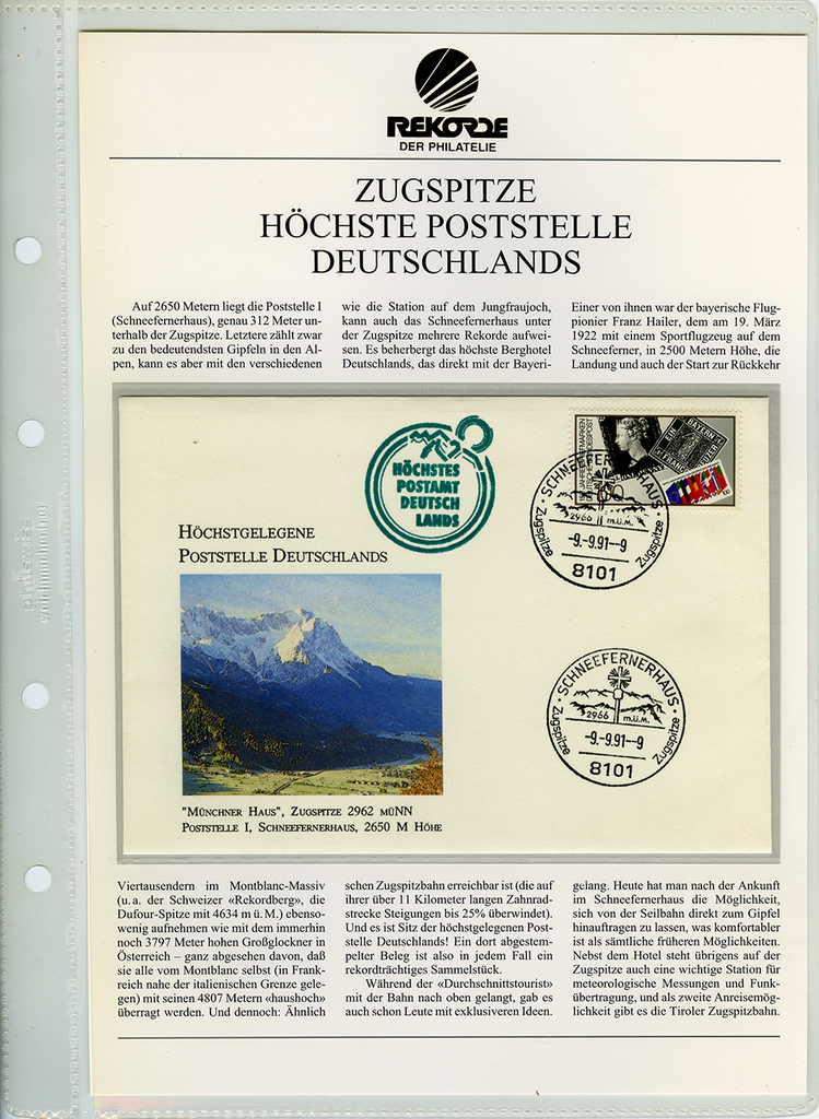 Rekorde der Philatelie - Spezialsammlung mit über 110 Kapiteln , in drei gewichtigen Ordnern.
