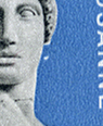 30 Rp. Apollo, blau-grauschwarz, Retouchen und Rastfehler: 261w.3.01, 261w.4.03, 261w.4.08, 261w.4.09