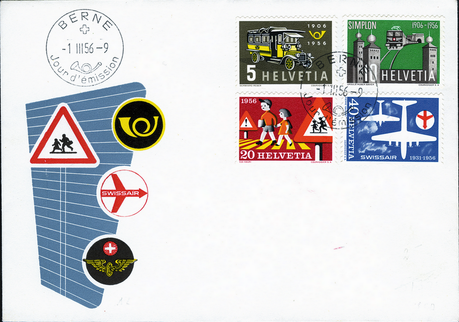 1956, Werbe- und Gedenkmarken, f