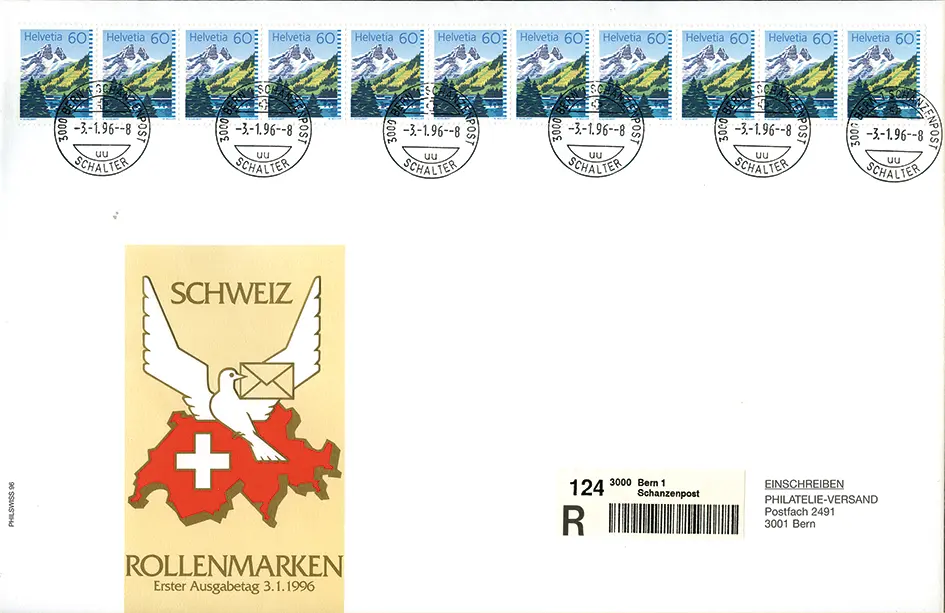 60 Rp. Lac de Tanay, Elferstreifen