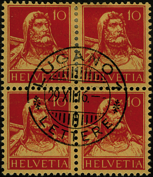 10 Rp. rot, Type 1