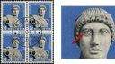 30 Rp. blau-grauschwarz, &quot;Apollo mit offenem Auge&quot;, ET