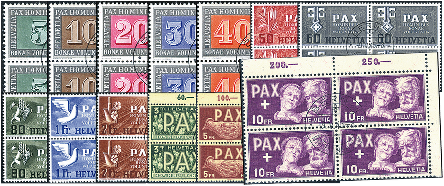 1945, Gedenkausgabe zum Waffenstillstand in Europa (Paxmarken), ET